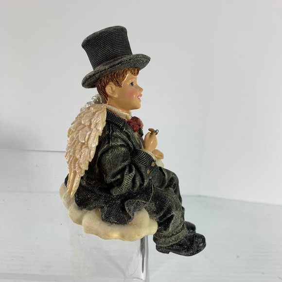 Boyds Bears Wee Folkstone Tuxworth J Angelman Top Hat Angel Shelf Sitter - Picture 5 of 7
